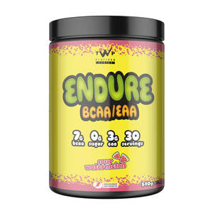 Twp Intra Workout: TWP ENDURE – BCAA + EAA Sour Watermelon | Amino Acid Performance & Recovery | 510g – Platinum Series