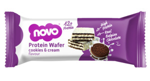 Novo Protein Wafers: Cookies & Cream Protein Wafer | Novo High-Protein Snack | 40g
