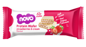 Strawberries & Cream Protein Wafer | Novo High-Protein Snack | 40g