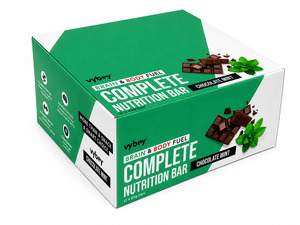 VYBEY Complete Nutrition Bar Choc Mint 80g – Display Case of 12 Bars