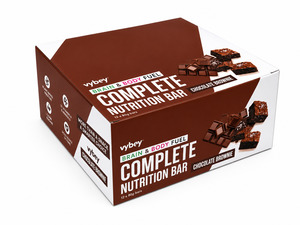 VYBEY Complete Nutrition Bar Choc Brownie 80g – Display Case of 12 Bars