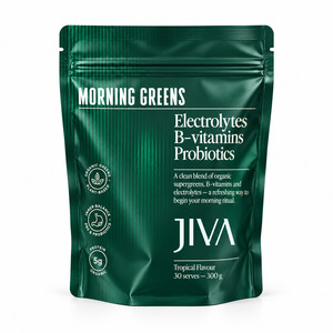 Jiva Functional Powders: JIVA Morning Greens Tropical 300g
