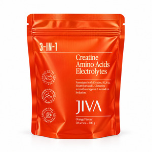Jiva Functional Powders: JIVA 3-in-1 Creatine, Amino Acids & Electrolytes Orange 200g