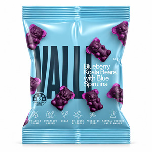 VALLI Blueberry Koala Bears with Blue Spirulina 50g | NZ
