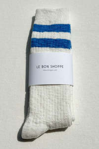 Socks Tights: Le Bon Shoppe Cottage Socks - White Varsity