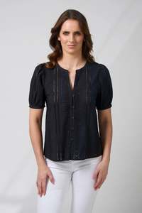 Stella and Gemma Maddie Blouse - Black
