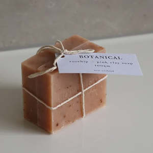 Soaps Washes: Botanical Geranium, Rosehip and Pink Clay Soap - Twin Set
