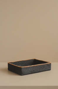 Bianca Lorenne Basso Basket Tray Large - Black