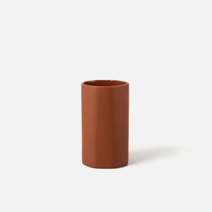 Vases: Citta Fossil Vase Small  - Brick