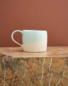 Ceramics: Robert Gordon Organic Swatch Mug - Duck Egg