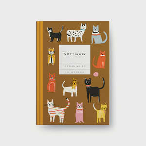 Kaleido A5 Hardback Notebook - Feline Friends