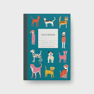 Kaleido A5 Hardback Notebook - Canine Friends