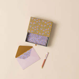 Under 50 X: Designworks Ink Boxed Notecard Set of 16 - Floral