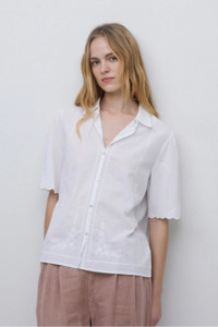 Yerse Embroidered Shirt - White