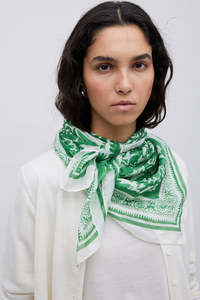 Yerse Silk Scarf - Green