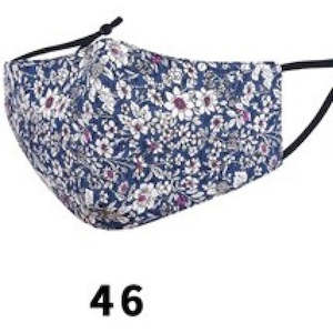 Fabric Cotton Mask 3 Layered - Printed #46