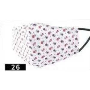 Fabric Cotton Mask 3 Layered - Printed #26