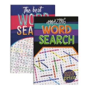BAZIC Big Print Find-A-Word Digest Puzzle Book