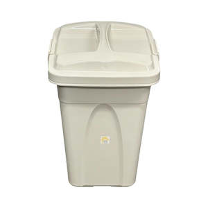 Outdoor Rubbish Bin 45L  - Off White