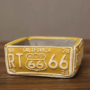 Plant Supplies: Vintage R66 Planter 13x13x6 Yellow