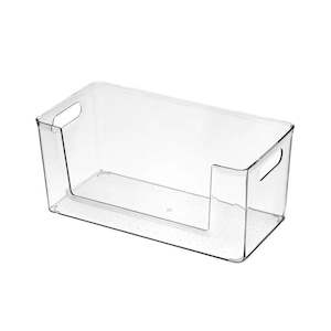 Clear Storage Boxes: U shaped rectangle cosmetics storage box  -  33*16.5*14.6(cm)
