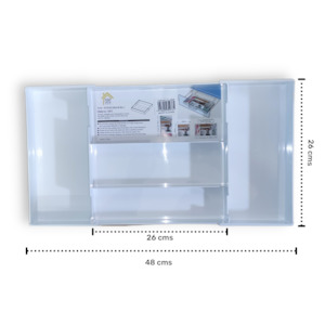 Matching Dressers: Expandable Drawer Organiser - White