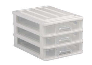 Matching Dressers: Drawer Set A4 3 Tier - Clear Drawers