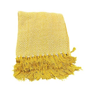 Soft Throws: Classio Cool Chevron Throw- Yellow