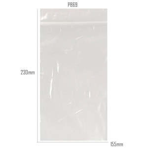 Sealable Bags: Grip Bag 100pc 155x230mm