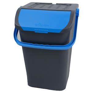 Italian Containers: ECOLOGIC ITALIAN DUST BIN 40L BLUE
