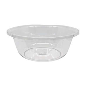 Plastic Buckets Basins: Basin Transparent Clear 37.5cm