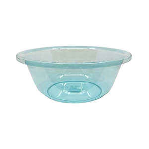 Plastic Buckets Basins: Basin Transparent Blue 32cm