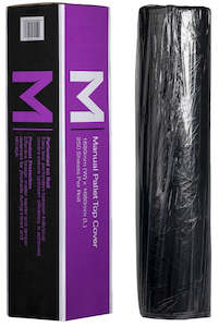 Protective Packaging: Manual Polyethylene Pallet Cover - Black, 1680mm x 1680mm x 20mu (250)