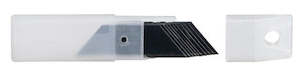 Retractable Blades - Black, SK2 Steel, 19mm x 61mm x 0.6mm (10)