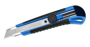 Office Supplies: Jumbo Cutter Knife - Blue/Black, 25mm Blade (6) + Includes 3 Free Blades