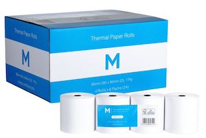 Thermal Paper Roll - White, 80mm x 80mm, 1 Ply, FSC Mix® (24) *Cash Register