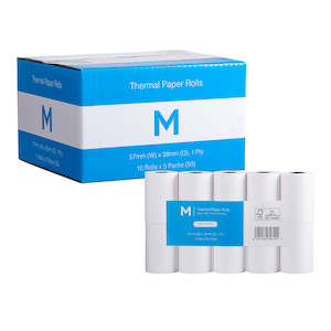 Office Supplies: Thermal Paper Roll - White, 57mm x 38mm, 1 Ply, FSC Mix® (50) *Eftpos Machine