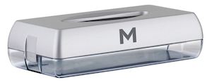 Flat Tissue Dispenser - Silver, 100 Sheet Capacity (1) *Wall Mountable
