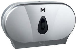 Double Jumbo Roll Dispenser - Silver, 2 Roll Capacity (1)