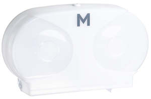 Household Toilet Roll Dispenser - White, 40mm Core Size (1)