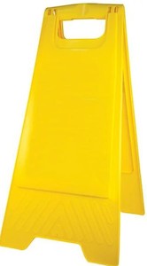 Safety Sign Blank - Yellow, 290mm x 660mm (10)