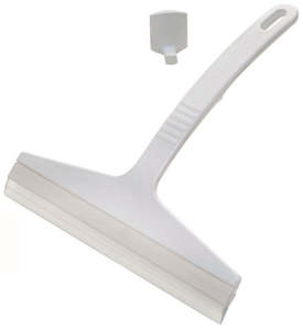 Bathroom Squeegee - White, Includes Hook (6)