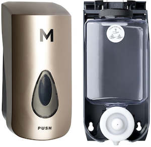 Foaming Wall Dispenser - Gold, 1000ml Capacity (1) + Includes Empty Cartridge