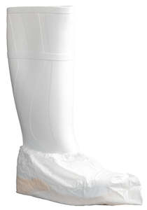 Protective Wear: Laminated CPE Shoe Covers - White, 200mm x 400mm (160) *Double Sole*