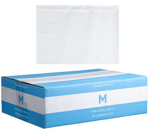 Plastic Labelope Plain A4 - White, 240mm x 330mm (Box Of 500)