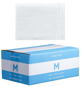 Adhesive Plastic Labelope Plain - White, 115mm x 150mm (Box Of 1000)