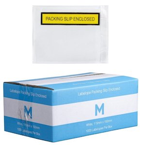 Adhesive Labelope Packing Slip Enclosed - White, 115mm x 150mm (Box Of 1000)