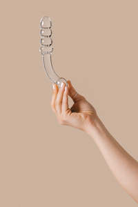 Glass Toys: Tansy G - Curved Glass Dildo