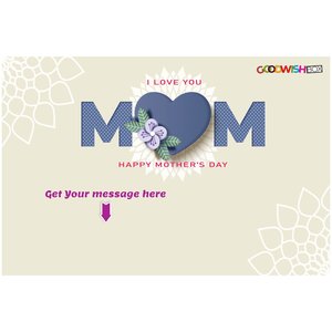 Products: Mothers Day Message on 4x6 Photo Paper - GoodWishBox
