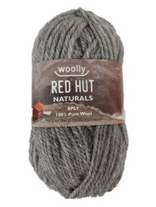 Crucci Red Hut Woolly Naturals DK/8ply Wool, 50g